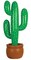 The Costume Center 35" Green and Brown Inflatable Cactus Halloween Decor